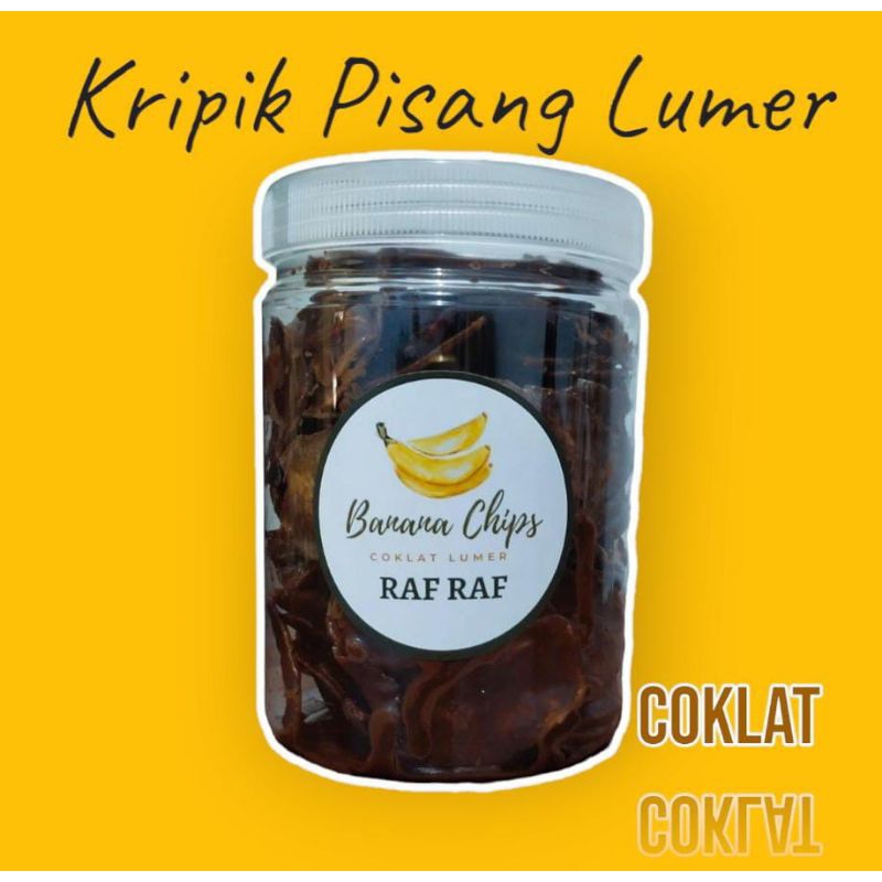 

keripik pisang coklat lumer 200gr rafraf