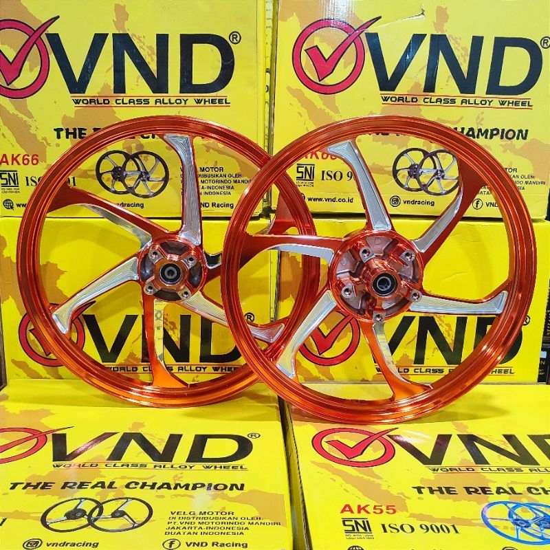 VND Velg Ak 66 F : 1.60x17 & R : 1.60x17 MX KING