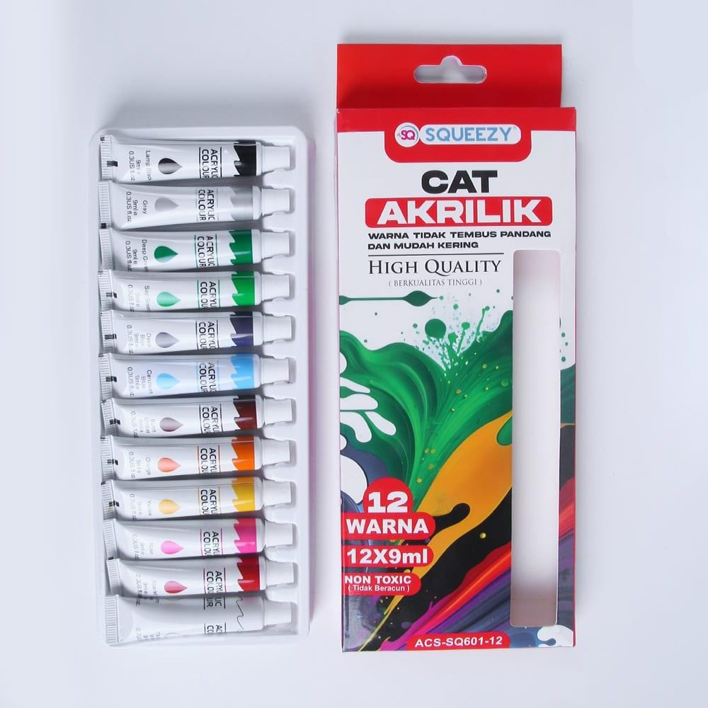 

Cat Acrylic / AKRILIK SQUEZZY (12 warna)