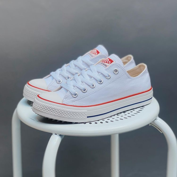 Sepatu Vantela Ethnic White Low Sepatu Ventella original 100%