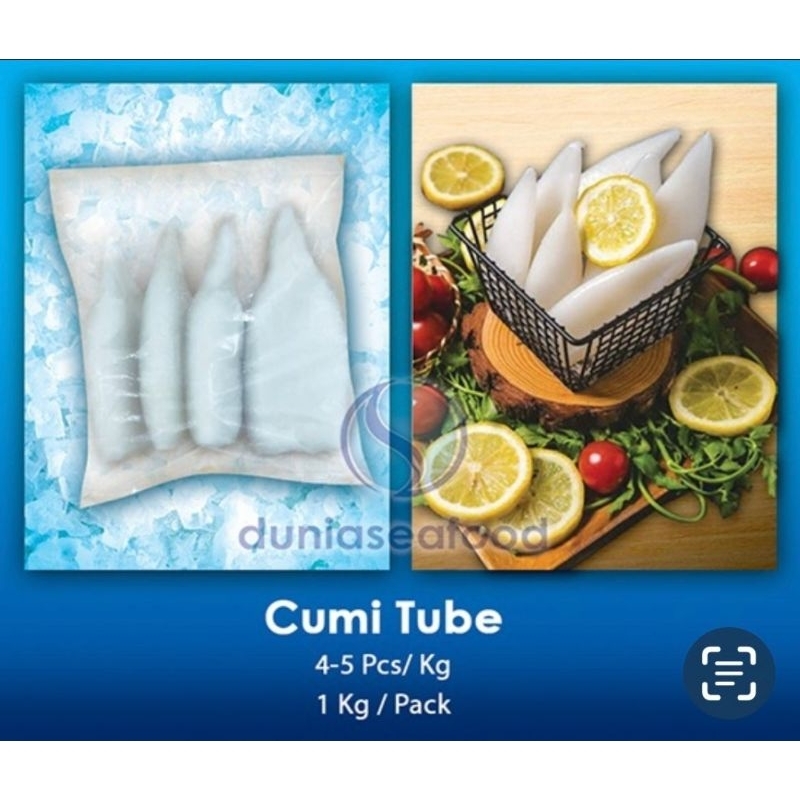 

Cumi Tube Impor 4-5 pcs/kg 1 kg/pack