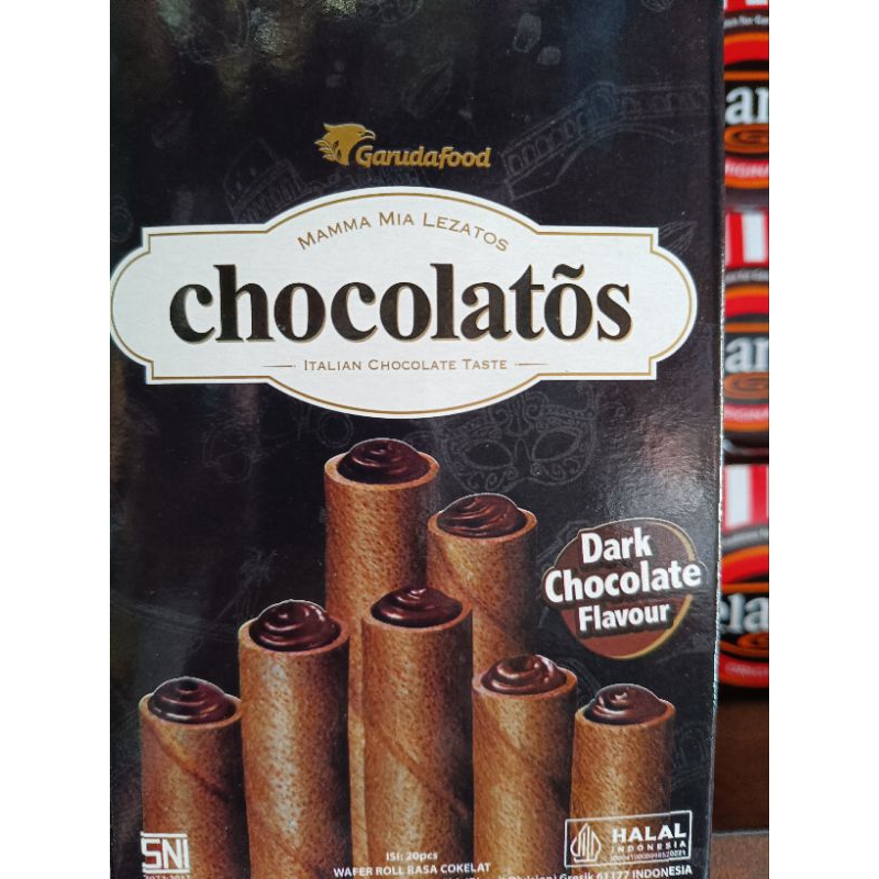 

chocolatos wafer roll 14g isi 24 pcs