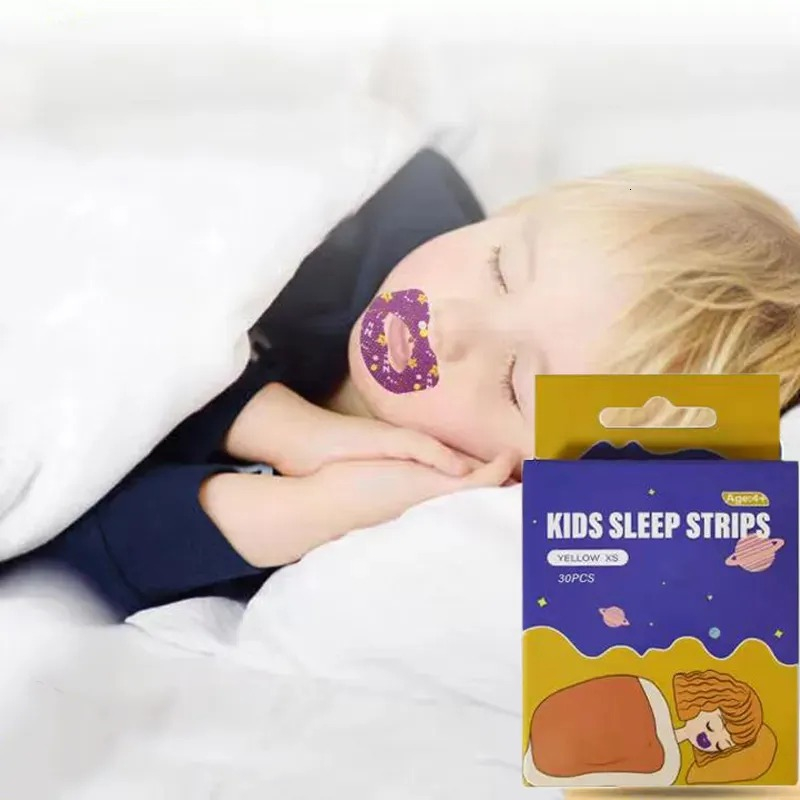 Plester Penutup Mulut Tidur Nyenyak / Stiker Bibir Anti Ngorok Pernapasan Mulut Anak