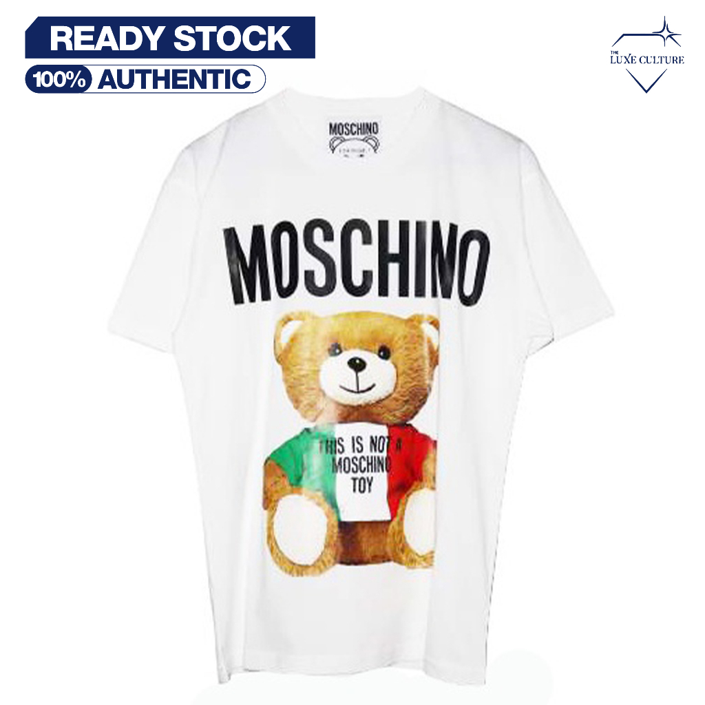 Moschino Bear Italy White / Kaos Branded Original