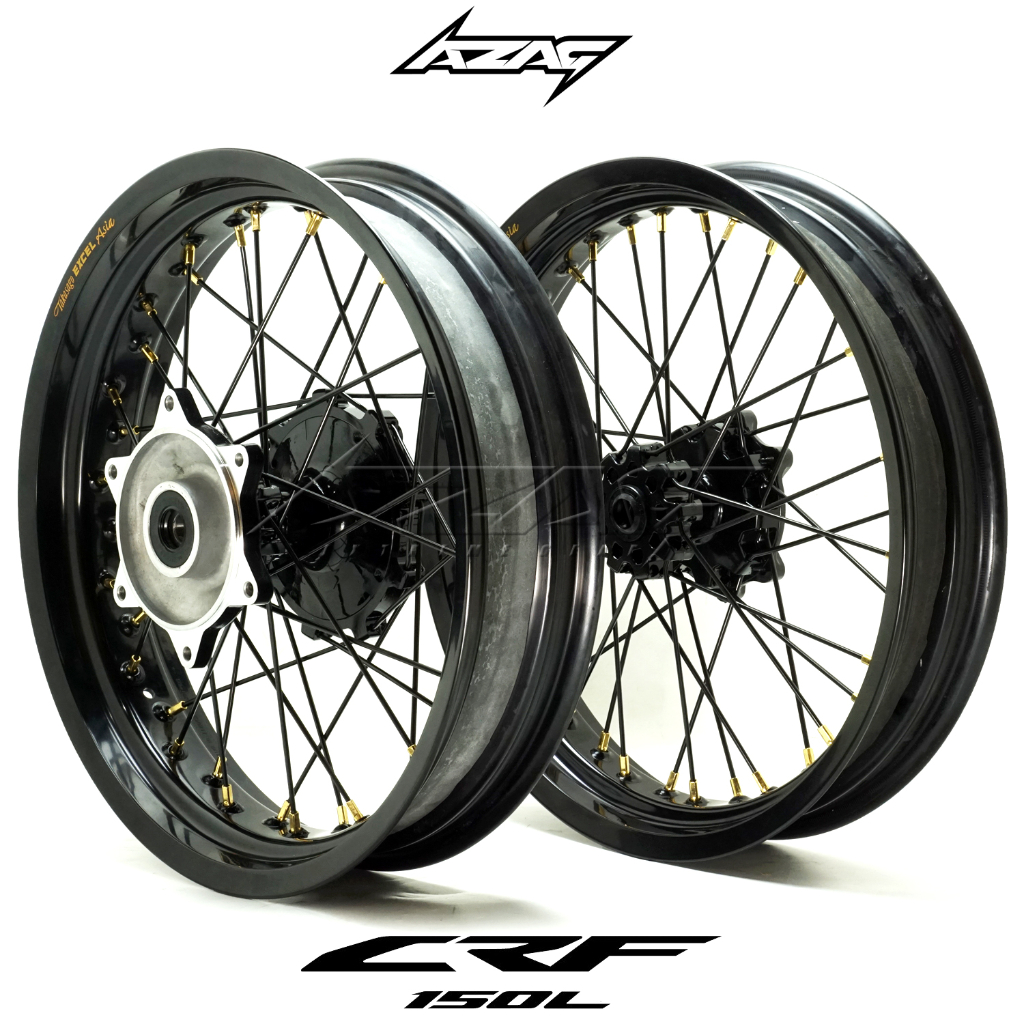 VELG SET CRF150 SUPERMOTO EXCEL TAKASAGO ASIA TROMOL WILWOOD