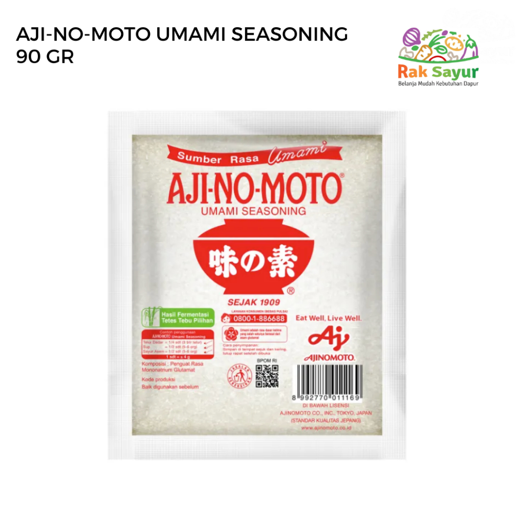 

Ajinomoto Umami Seasoning 90 gr Rak Sayur Padang