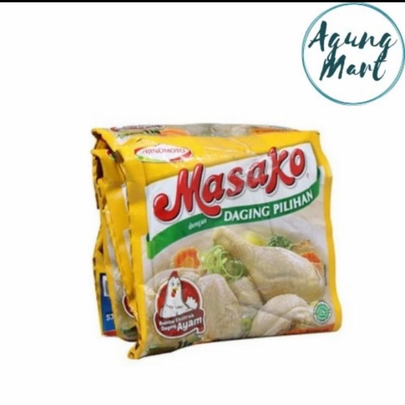 

Masako Penyedap Rasa Ayam 8,5g (1rtg isi 10pc)