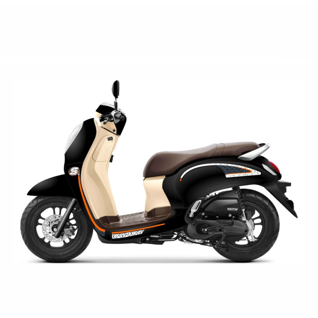 STICKER STRIPING TRANSPARAN HONDA SCOOPY ALL NEW ORI LINE