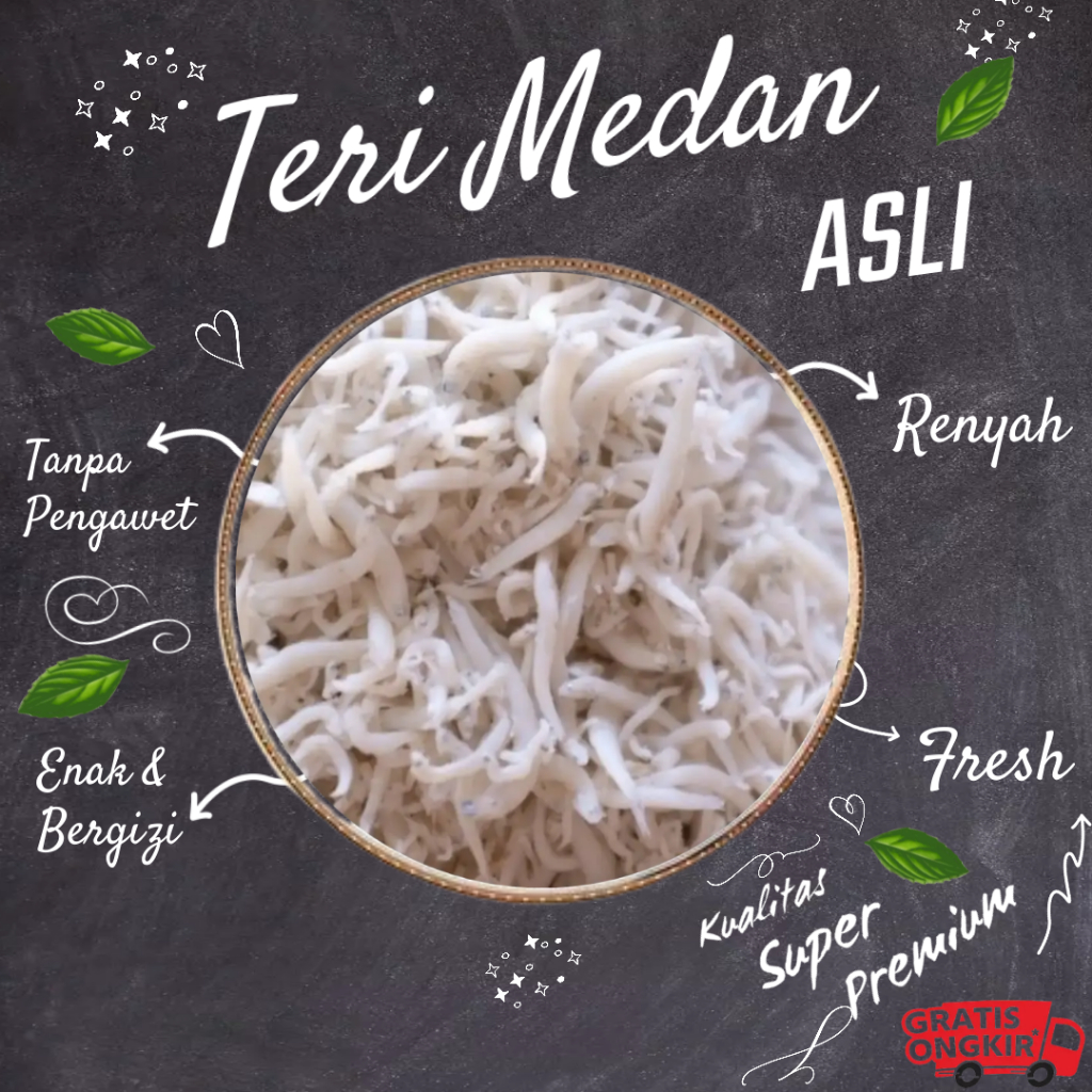

Ikan Asin Teri Medan Asli 1kg Kualitas Super Premium