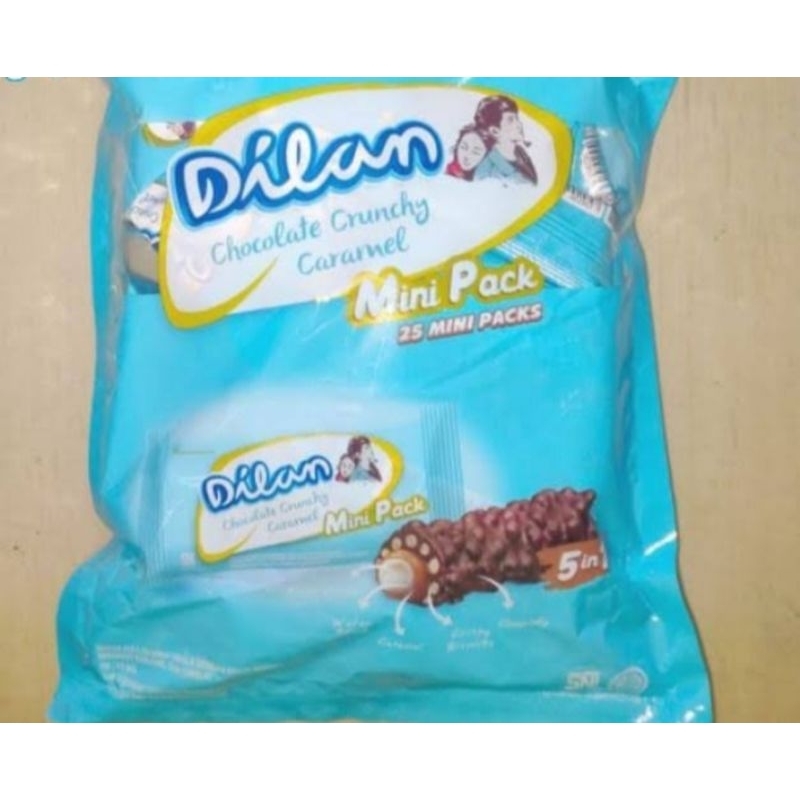 

Dilan chocolate crunchy caramel bag isi 25 pcs