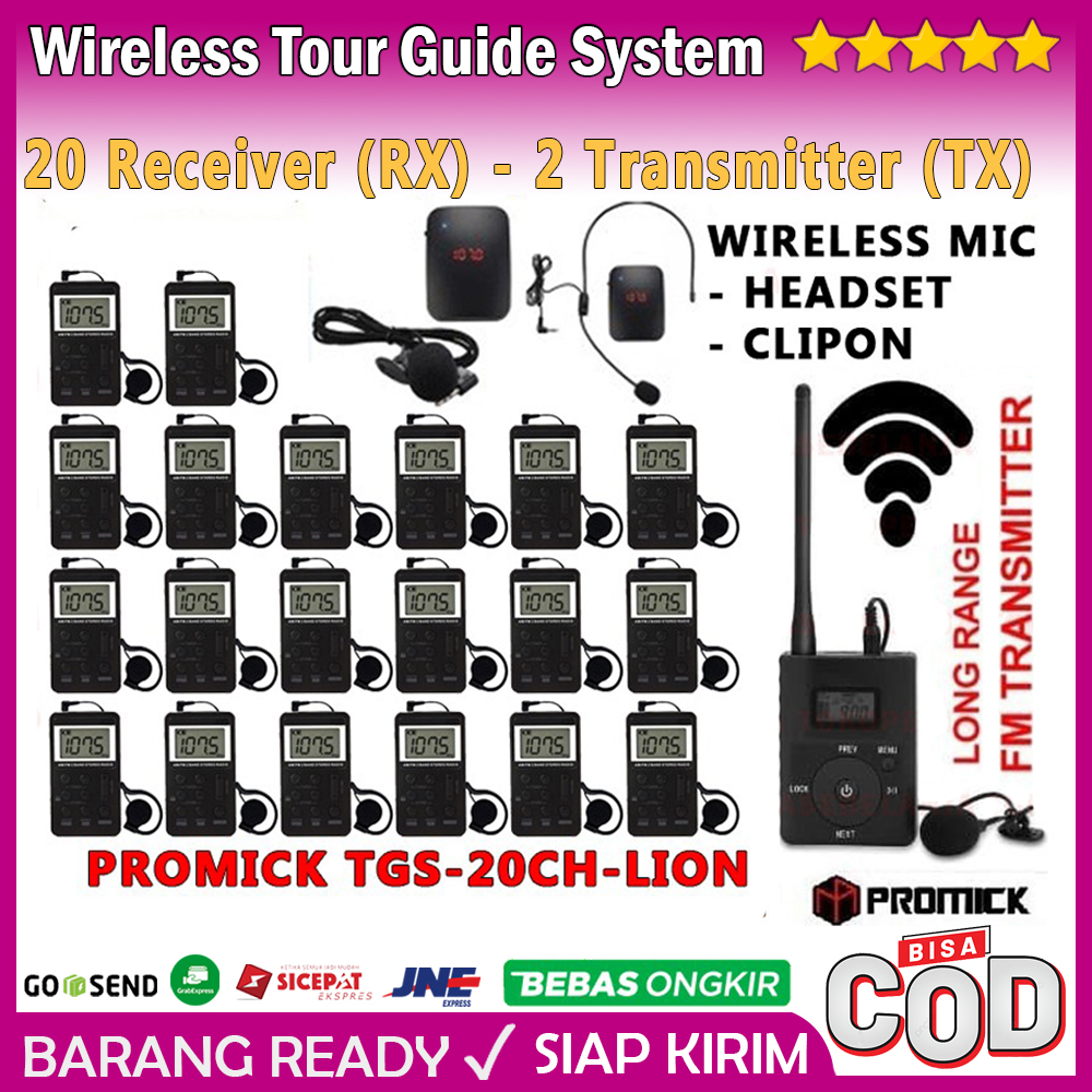Wireless Tour Guide System - Wireless Interpreter System - Audio Haji Audio Umroh Umrah - PROMICK LI