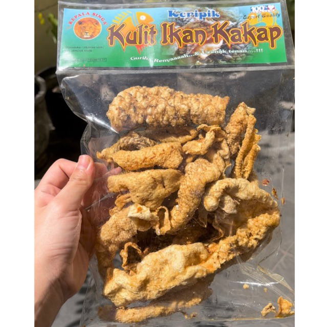 

KERIPIK KULIT IKAN KAKAP KEPALA SINGA | CAMILAN OLEH OLEH SURABAYA SNACK MAKANAN RINGAN KRIPIK