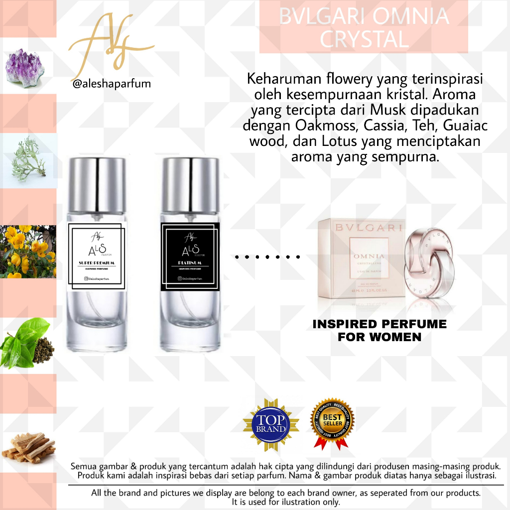COD Parfum Bvlgari Omnia Crystalline Parfum Wanita Wangi Tahan Lama By Alesha Parfum
