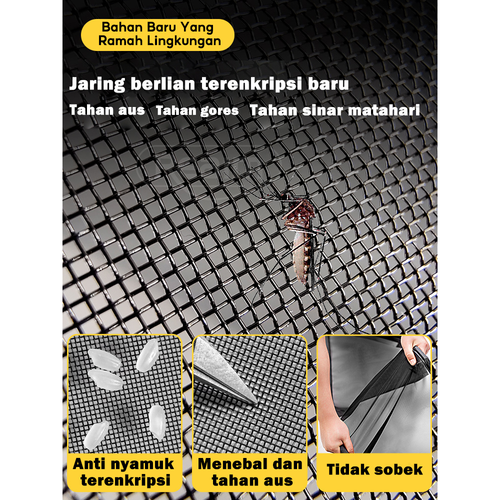 Tirai Magnet Jendela Anti Nyamuk/ Tirai Kamar Tirai Pintu/Premium Tebal Tirai Pintu Magnet Anti
