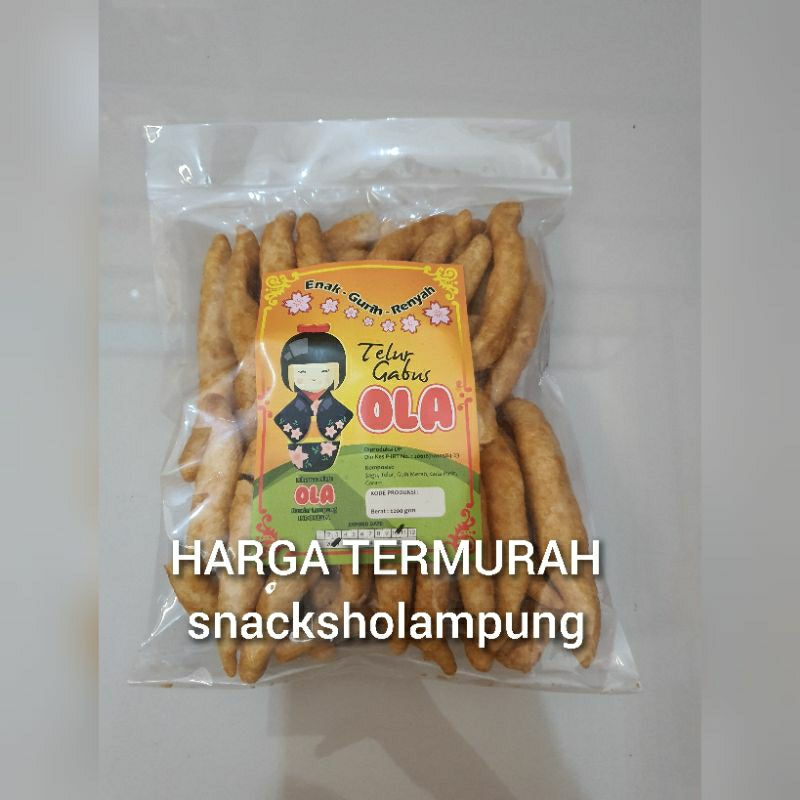 

TERMURAH Telor Gabus OLA Empuk Oleh Oleh Khas Lampung