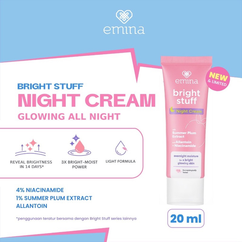 Emina Brightstuff Night Cream