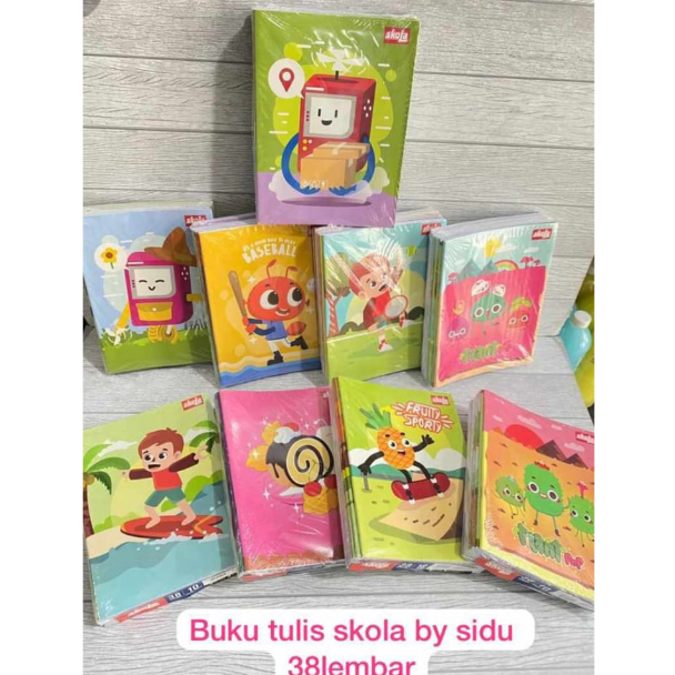

Buku Tulis Skola Sidu 38 Lembar Isi 10 Buku