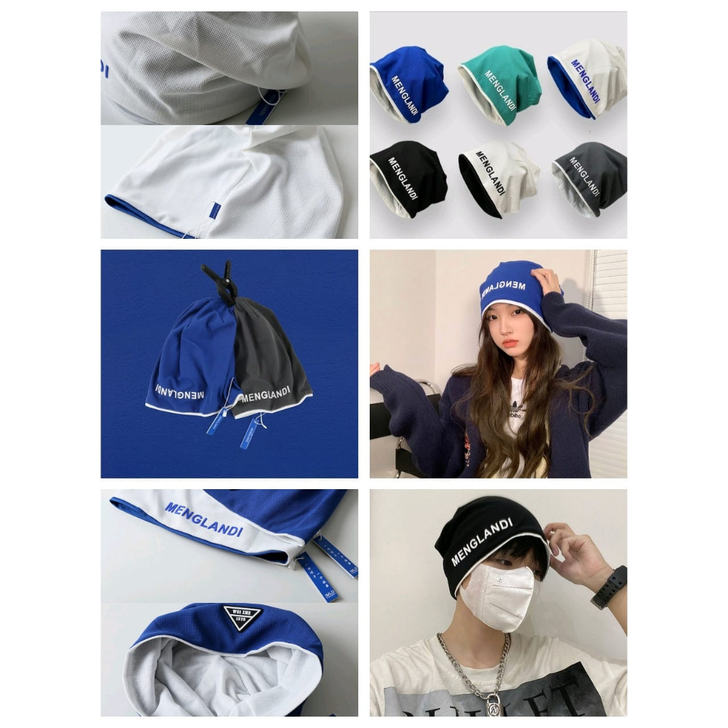 topi kupluk fashion korea wanita pria/Topi Kupluk Fashion Menglandi