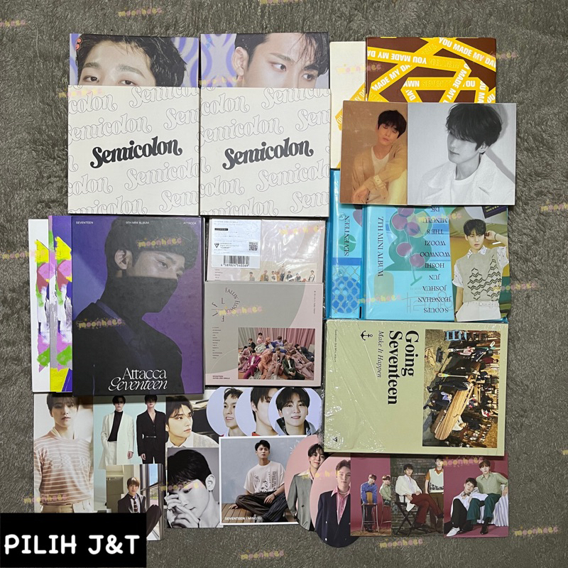 [PILIH J&T] album photocard seventeen svt semicolon ymmd attacca your choice henggarae going sevente