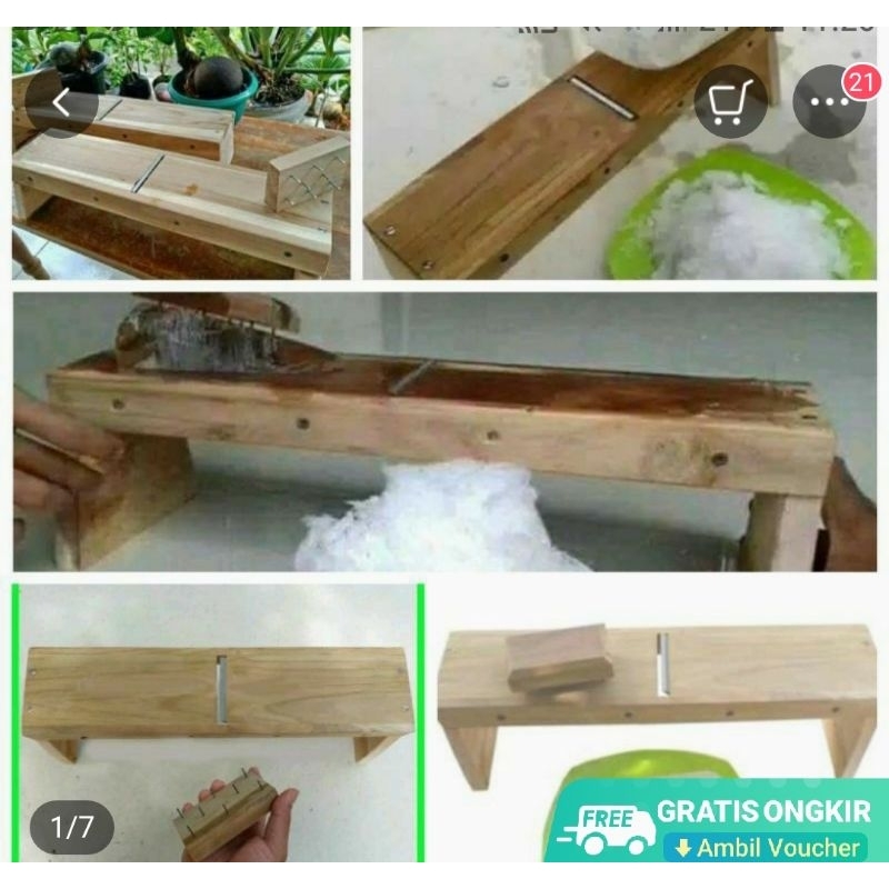 Serutan Es batu/Alat Serut Es Batu/Serutan Es Batu Manual/Parutan Es Batu Serut/Serut Es Batu Kayu J