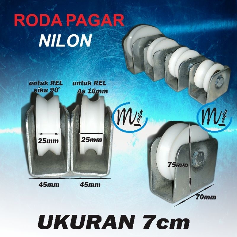 Roda pagar Nilon (7cm)