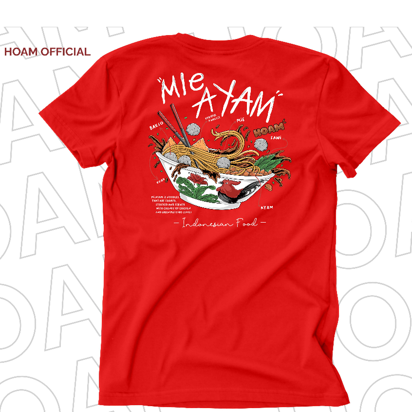 QH Kaos Hoam - Indonesian Food - Mie Ayam Bakso