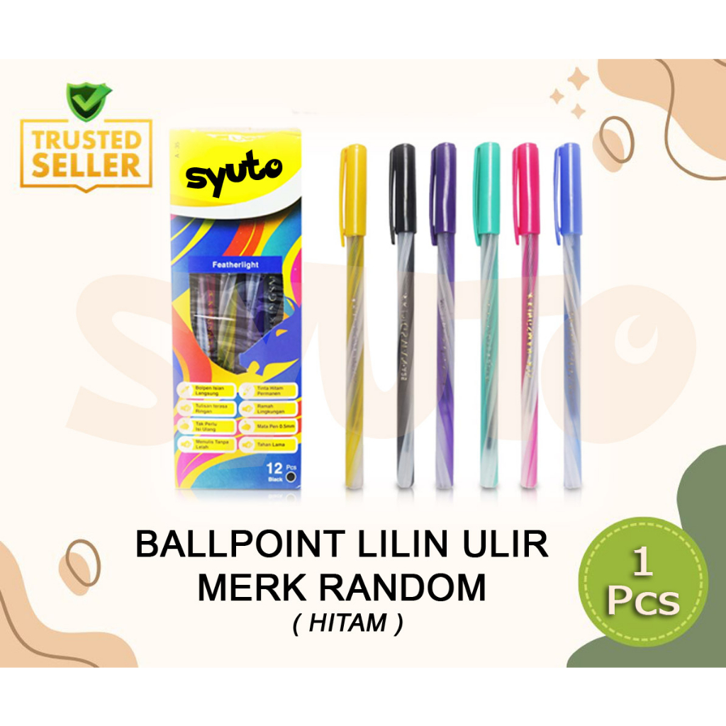 

(1Pcs) Bulpen MURAH / Bolpen / Ballpoint / Pulpen Ulir / Lilin RANDOM