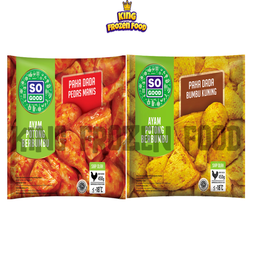 

So Good Ayam Potong Paha Dada Pedas Manis/Bumbu Kuning 450G