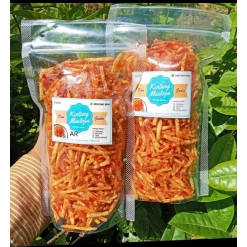 

Kentang Mustofa Pedas Manis Kriuk. Produk Dua gadis