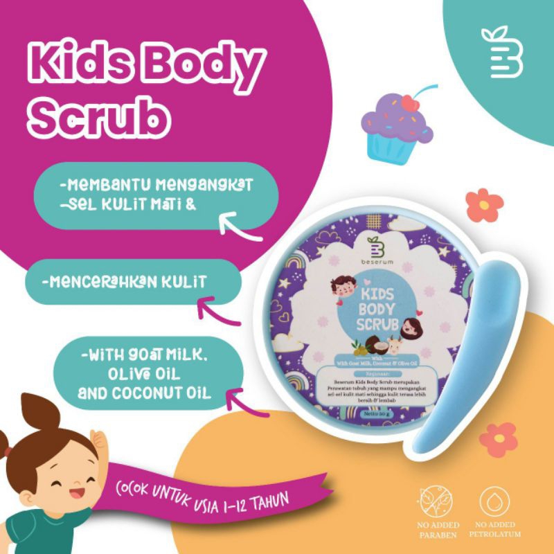 BESERUM | Beserum Kids Body Scrub - Lulur Badan Anak