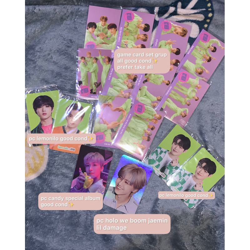 PC JAEMIN NCT DREAM CANDY SPECIAL WE BOOM HOLO GAMECARD SG21 LEMONILO  (BACA DESC.)