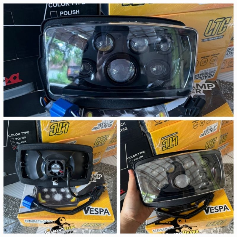 lampu depan vespa excell daymaker vespa excell