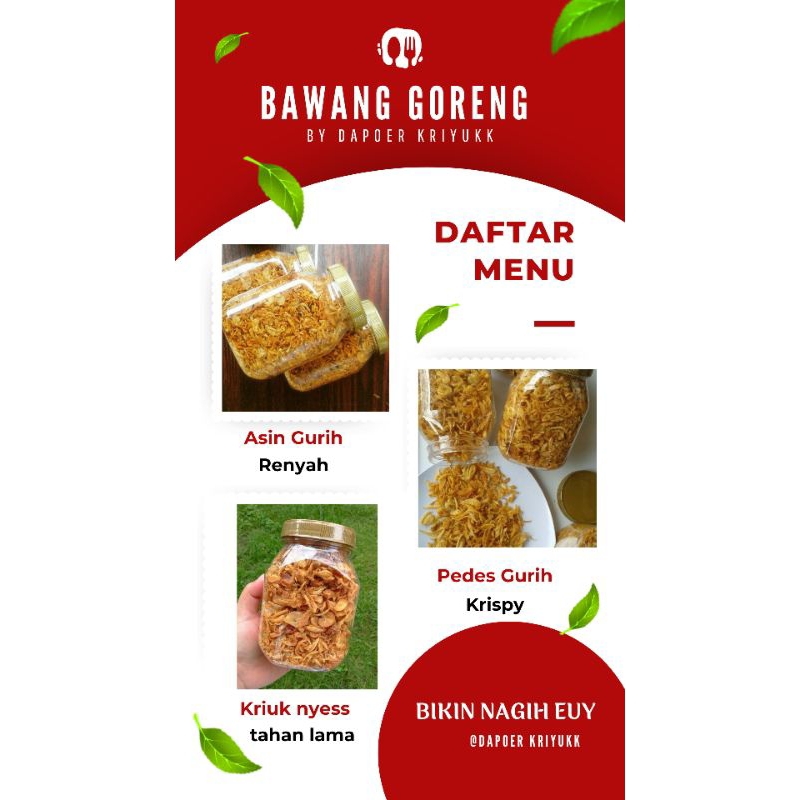 

Bawang goreng premium
