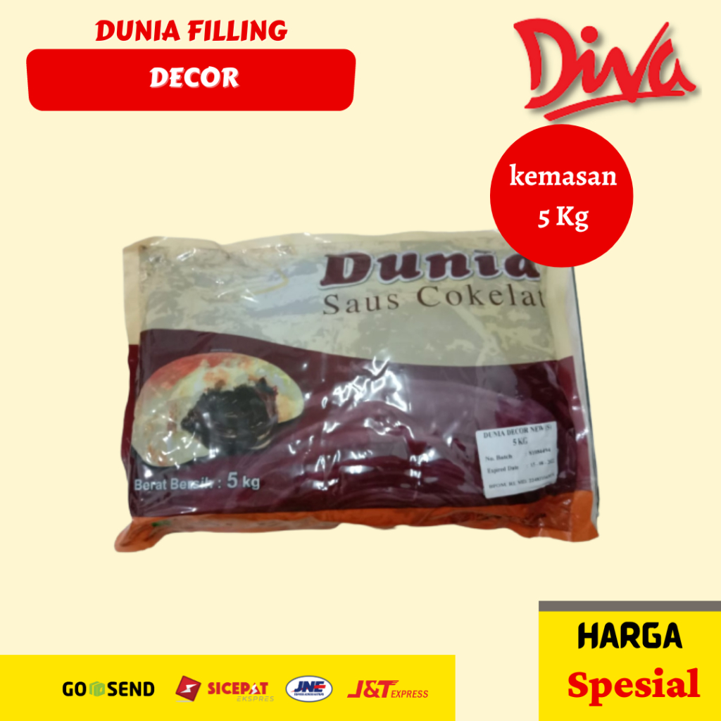 

[5kg] Dunia Filling Decor | Dunia Pasta Filling Coklat