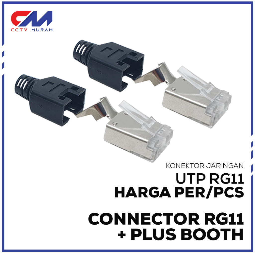 Konektor RG11 + Plug Booth, Konektor Jaringan RG11