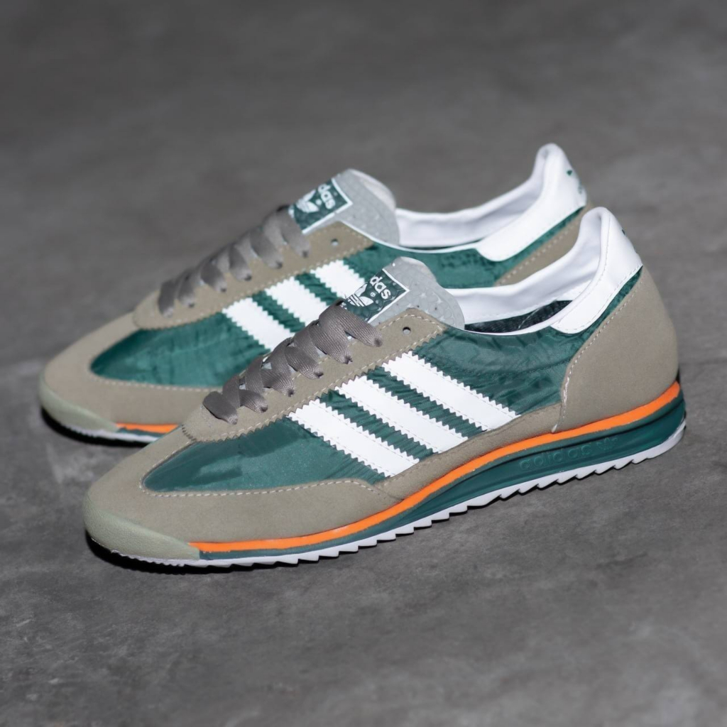 SEPATU ADIDAS SL72 GREEN WHITE ORANGE TERMURAH