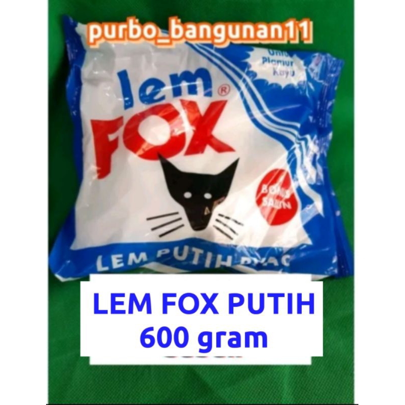 

Lem Fox 600 gram // Lem Kayu // Lem Kertas Putih