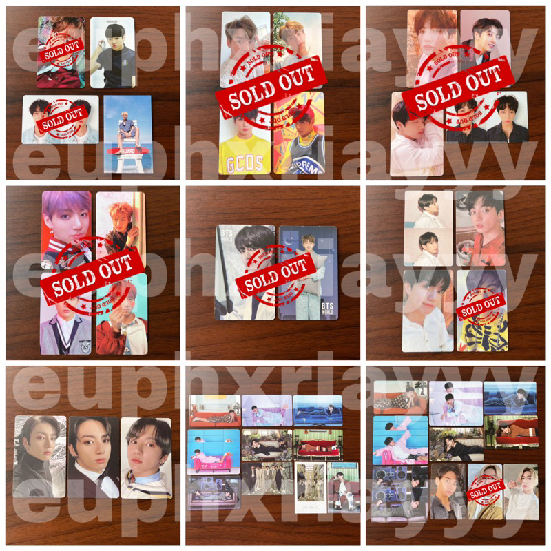 [READY STOCK] PC PHOTOCARD JK JUNGKOOK ORUL, PERSONA V1, PERSONA V2, PERSONA V3, MOTS7 V2, MOTS7 V3,