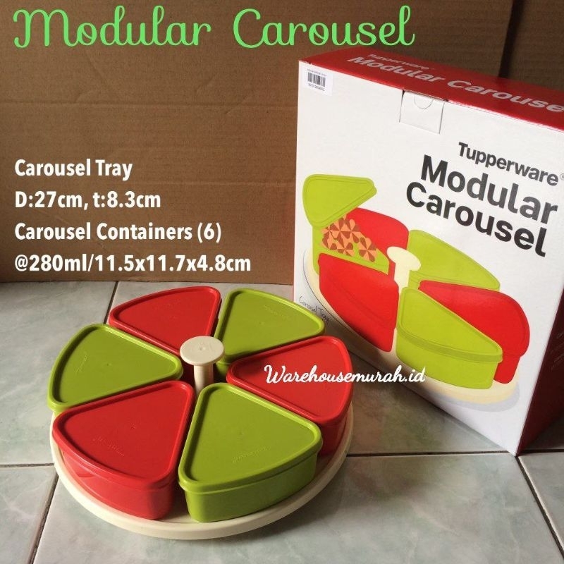 Modular Carousel ( mangkok nampan putar ) Tupperware