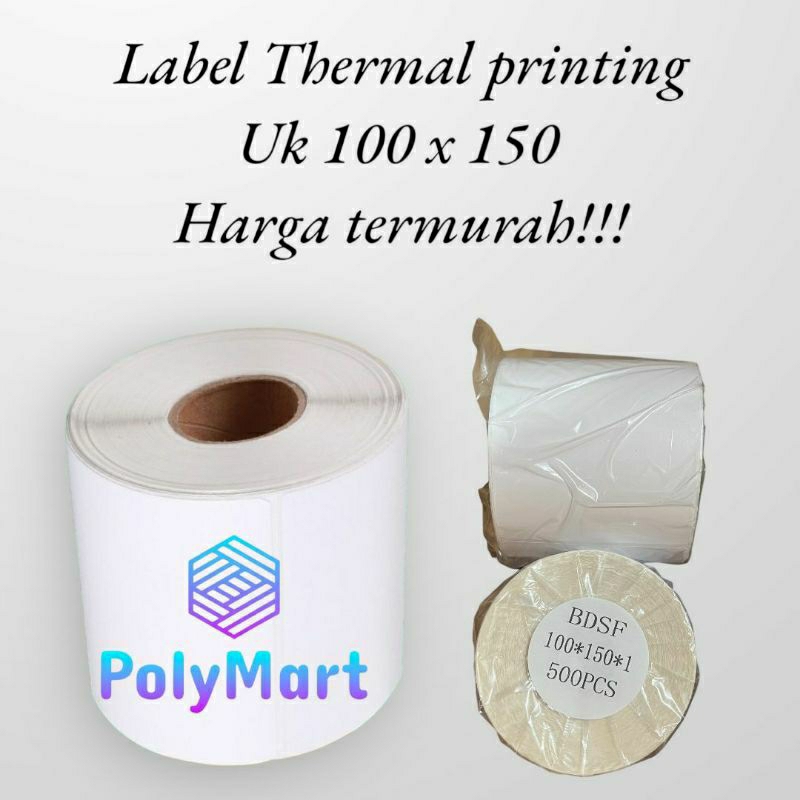 

Label Thermal Barcode rol Murah 100*150 isi 500pcs