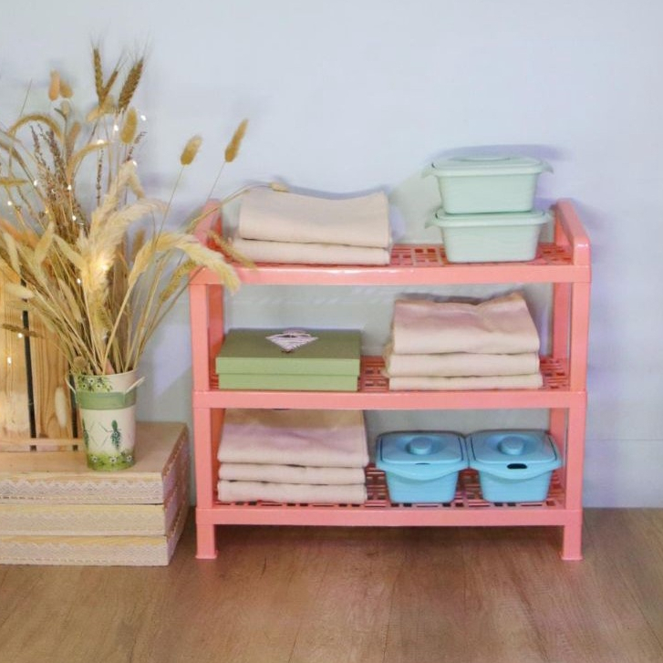 Rak Sepatu/Sandal Serbaguna Calista Susun 3