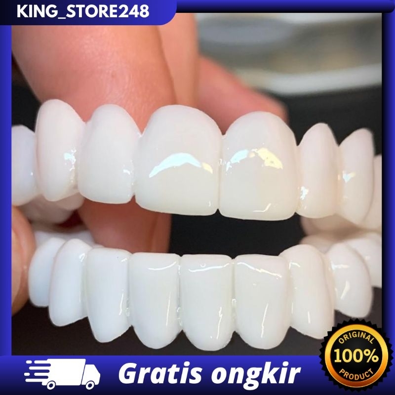 SNAP ON SMILE GIGI PALSU ORIGINAL PRODUCT 1 SET ATAS BAWAH PRIA/WANITA ( BISA COD )