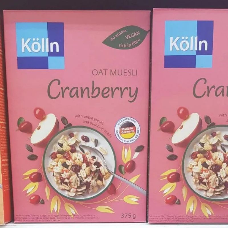 

KOLLN OAT MUESLY CRANBERRIES 375gr