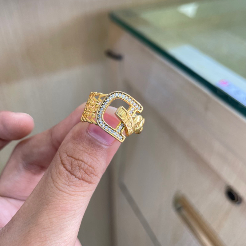 Cincin dior emas kadar 375%/8k