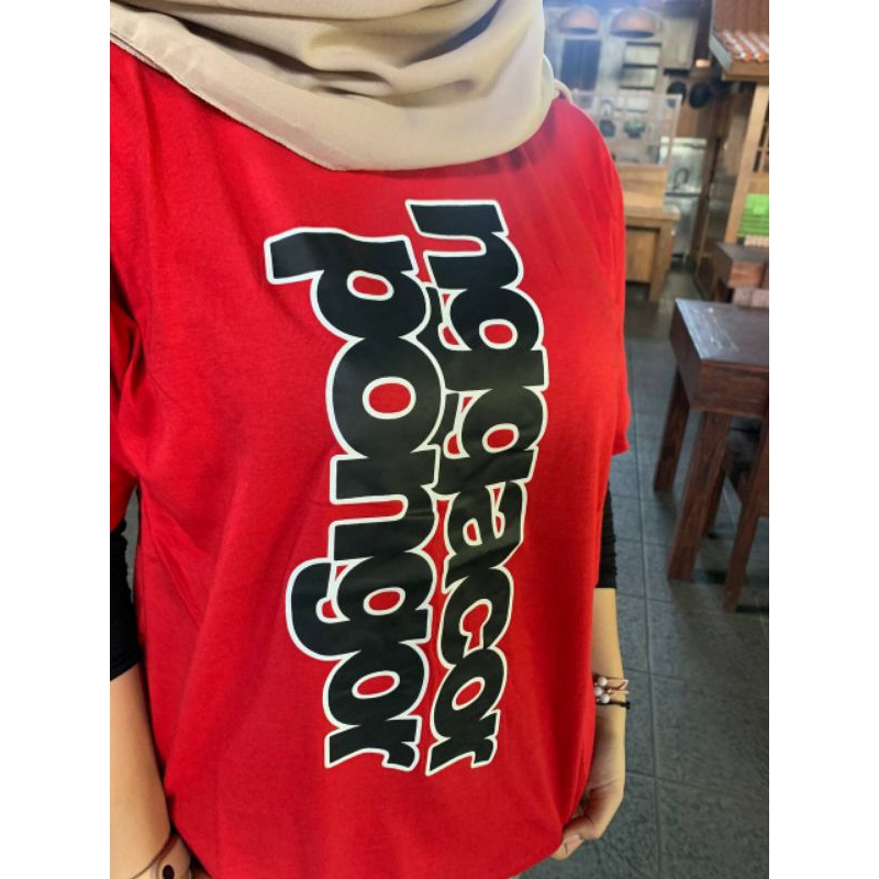 Kaos Warna Merah/Kaos Osing Deles/Kaos Lengan Pendek