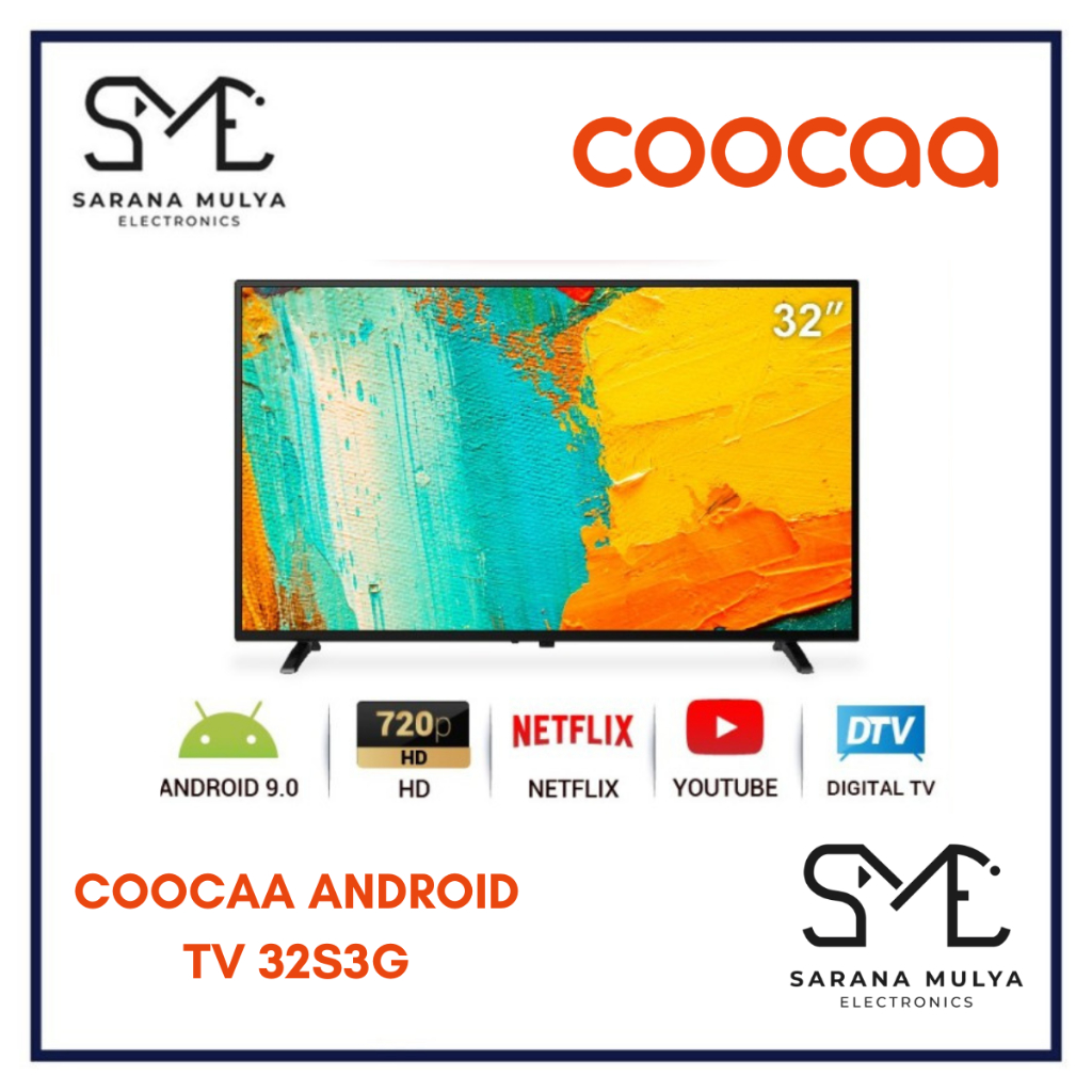 COOCAA ANDROID TV 32S3G - SMART ANDROID 32INCH DIGITAL