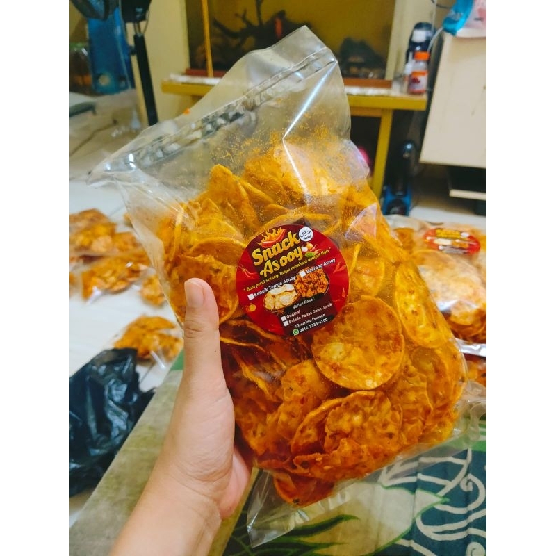 

kripik Tempe pedas Asooy 500 gram