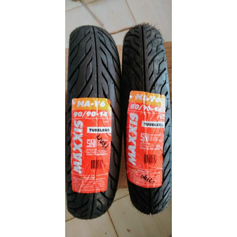 BAN LUAR DEPAN BELAKANG 14 BEAT MAXXIS TUBLES TUBETYPE