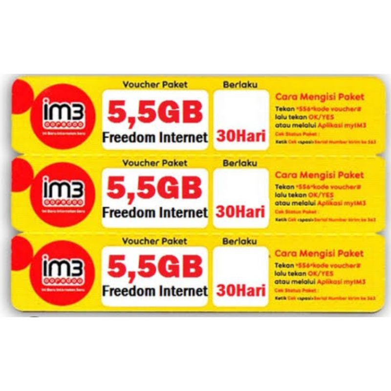 Freedom Internet 5,5 GB - Indosat