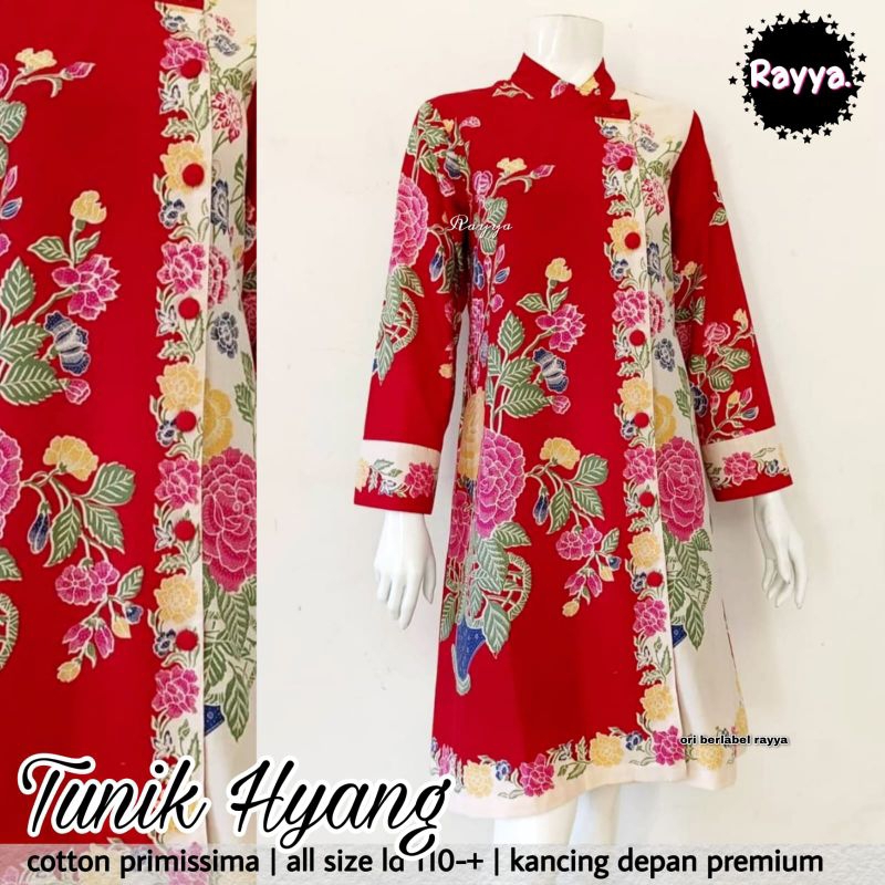Tunic Batik by Rayya BATIK SOLO MAMILA KATUN HALUS Batik Kemerdekaan